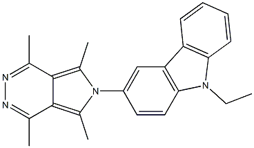 9-ETHYL-3-(1,4,5,7-TETRAMETHYL-6H-PYRROLO[3,4-D]PYRIDAZIN-6-YL)-9H-CARBAZOLE 结构式