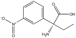 (2R)-2-AMINO-2-(3-NITROPHENYL)BUTANOIC ACID 结构式