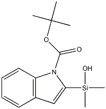 N-BOC-2-INDOLYLDIMETHYLSILANOL 结构式