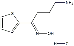 (1E)-4-Amino-1-thien-2-ylbutan-1-one oxime hydrochloride 结构式