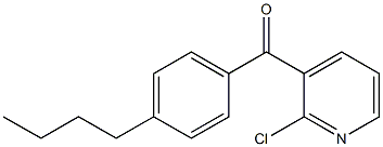 2-CHLORO-3-(4-N-BUTYLBENZOYL)PYRIDINE 结构式