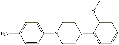 1-(4-AMINOPHENYL)-4-(2-METHOXYPHENYL)PIPERAZINE 结构式