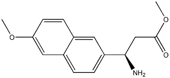 METHYL (3R)-3-AMINO-3-(6-METHOXY(2-NAPHTHYL))PROPANOATE 结构式