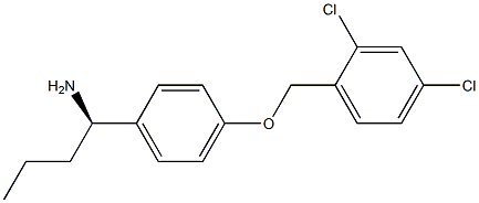 (1R)-1-(4-[(2,4-DICHLOROPHENYL)METHOXY]PHENYL)BUTYLAMINE 结构式