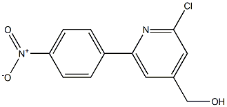 (2-CHLORO-6-(4-NITROPHENYL)PYRIDIN-4-YL)METHANOL 结构式
