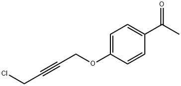 1-[4-(4-氯-丁-2-炔氧基)-苯基]-乙酮 结构式