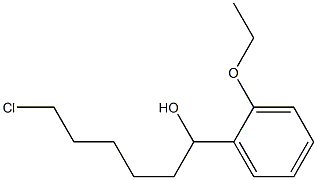 6-CHLORO-1-(2-ETHOXYPHENYL)-1-HEXANOL 结构式