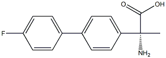 (2R)-2-AMINO-2-[4-(4-FLUOROPHENYL)PHENYL]PROPANOIC ACID 结构式