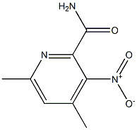 4,6-DIMETHYL-3-NITROPYRIDINE-2-CARBOXAMIDE 结构式