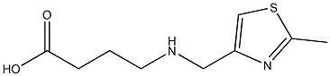 4-([(2-METHYL-1,3-THIAZOL-4-YL)METHYL]AMINO)BUTANOIC ACID 结构式