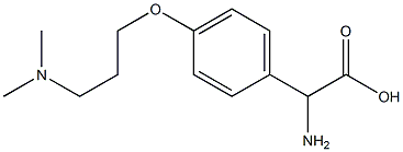 AMINO-[4-(3-DIMETHYLAMINO-PROPOXY)-PHENYL]-ACETIC ACID 结构式