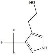 4-(2-HYDROXYETHYL)-3-(TRIFLUOROMETHYL)PYRAZOLE 结构式