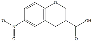 6-NITROCHROMANE-3-CARBOXYLIC ACID 结构式