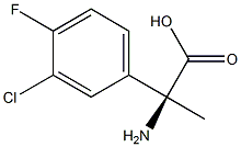 (2S)-2-AMINO-2-(3-CHLORO-4-FLUOROPHENYL)PROPANOIC ACID 结构式