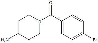 (4-AMINO-PIPERIDIN-1-YL)-(4-BROMO-PHENYL)-METHANONE 结构式