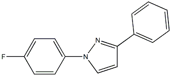 1-(4-FLUOROPHENYL)-3-PHENYL-1H-PYRAZOLE 结构式