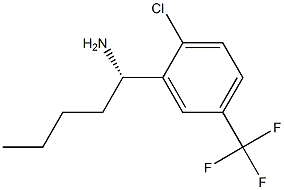 (1S)-1-[2-Chloro-5-(trifluoromethyl)phenyl]pentylamine 结构式