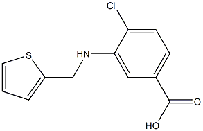 4-CHLORO-3-((THIEN-2-YLMETHYL)AMINO)BENZOIC ACID 结构式