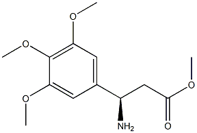 METHYL (3R)-3-AMINO-3-(3,4,5-TRIMETHOXYPHENYL)PROPANOATE 结构式