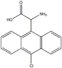 Amino-(10-chloro-anthracen-9-yl)-acetic acid 结构式