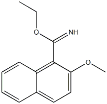 2-METHOXY-NAPHTHALENE-1-CARBOXIMIDIC ACID ETHYL ESTER 结构式