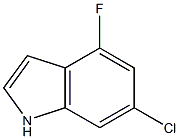 6-CHLORO-4-FLUORO INDOLE 结构式