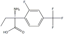 (2R)-2-AMINO-2-[2-FLUORO-4-(TRIFLUOROMETHYL)PHENYL]BUTANOIC ACID 结构式