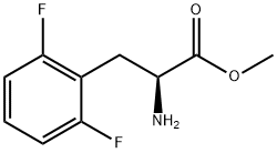 METHYL (2S)-2-AMINO-3-(2,6-DIFLUOROPHENYL)PROPANOATE 结构式