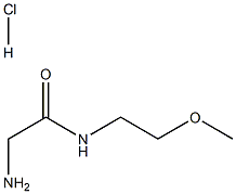 2-AMINO-N-(2-METHOXY-ETHYL)-ACETAMIDE HYDROCHLORIDE 结构式