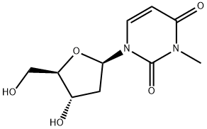 N3-METHYL-2'-DEOXYURIDINE 结构式