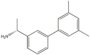 (1R)-1-[3-(3,5-DIMETHYLPHENYL)PHENYL]ETHYLAMINE 结构式