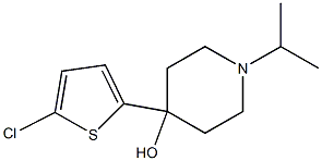 4-(2-CHLORO-5-THIENYL)-4-HYDROXY-1-ISOPROPYLPIPERIDINE 结构式