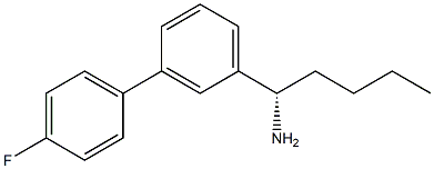 (1S)-1-[3-(4-FLUOROPHENYL)PHENYL]PENTYLAMINE 结构式