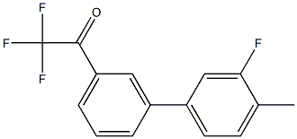 3'-(3-FLUORO-4-METHYLPHENYL)-2,2,2-TRIFLUOROACETOPHENONE 结构式
