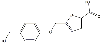 5-([4-(HYDROXYMETHYL)PHENOXY]METHYL)-2-FUROIC ACID 结构式