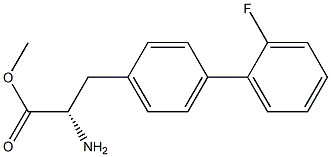 METHYL (2S)-2-AMINO-3-[4-(2-FLUOROPHENYL)PHENYL]PROPANOATE 结构式