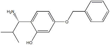 2-((1S)-1-AMINO-2-METHYLPROPYL)-5-(PHENYLMETHOXY)PHENOL 结构式
