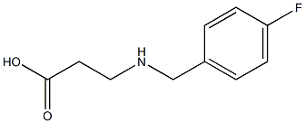 3-[(4-FLUOROBENZYL)AMINO]PROPANOIC ACID 结构式