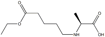 N-[(S)-ETHOXYCARBONYLBUTYL]-L-ALANINE 结构式