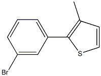 3-BROMO-(3-METHYL-2-THIENYL)BENZENE 结构式