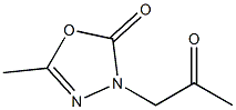 5-METHYL-3-(2-OXO-PROPYL)-3H-[1,3,4]OXADIAZOL-2-ONE 结构式