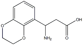 3-AMINO-3-(2,3-DIHYDRO-BENZO[1,4]DIOXIN-5-YL)-PROPIONIC ACID 结构式