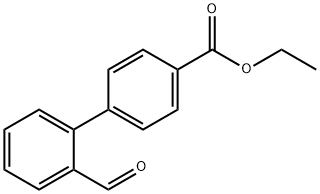 2'-甲酰基-[1,1'-联苯]-4-甲酸乙酯 结构式