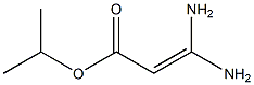 ISOPROPYL 3,3-DIAMINOACRYLATE 结构式