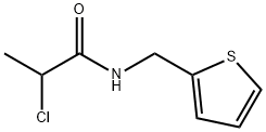 2-氯-N-(噻吩-2-基甲基)丙酰胺 结构式