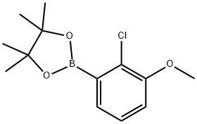 2-氯-3-甲氧基硼酸频哪醇酯 结构式