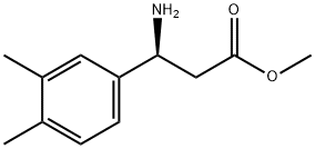 (S)-3-氨基-3-(3,4-二甲基苯基)丙酸甲酯 结构式