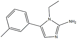 1-ETHYL-5-M-TOLYL-1H-IMIDAZOL-2-YLAMINE 结构式