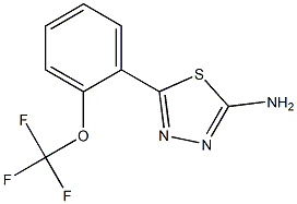 5-(2-TRIFLUOROMETHOXY-PHENYL)-[1,3,4] THIADIAZOL-2-YLAMINE 结构式