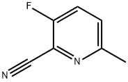 3-氟-6-甲基吡啶-2-甲腈 结构式